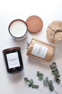 Luxusná a elegantná sviečka Mandarínka + Bazalka