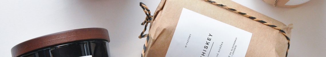 Luxusná a elegantná sviečka Whiskey